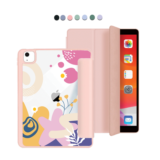 ฝาพับอะคริลิกสำหรับ iPad - ดอกไม้สไตล์ Abstract 3.0