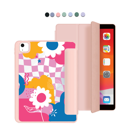 ฝาพับอะคริลิกสำหรับ iPad - ดอกไม้นามธรรม 5.0
