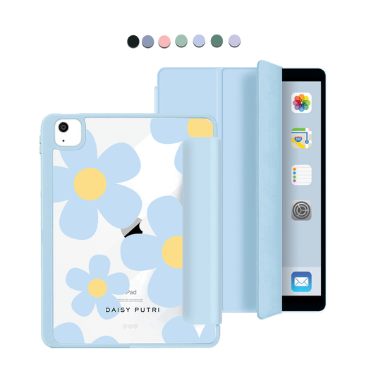 ฝาพับอะคริลิกสำหรับ iPad - ลาย Daisy Garland
