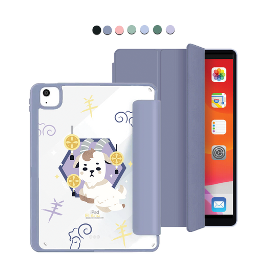 ฝาพับอะคริลิกสำหรับ iPad - ลายแพะ (นักษัตรจีน / ชิโอ)