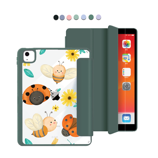 ฝาพับอะคริลิกสำหรับ iPad - เลดี้บั๊กและผึ้ง