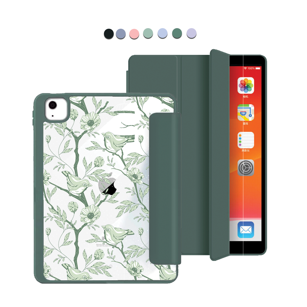 ฝาพับอะคริลิกสำหรับ iPad - Lovebird Monochrome 4.0