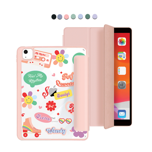 ปกอะคริลิกสำหรับ iPad - แพ็คสติกเกอร์กำมะหยี่สีแดง