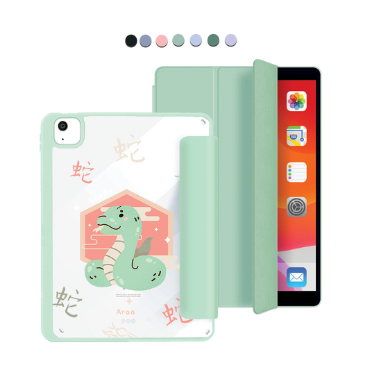ฝาพับอะคริลิกสำหรับ iPad - งู (นักษัตรจีน / ชิโอ)
