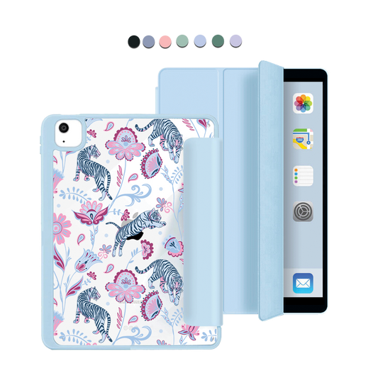ฝาพับอะคริลิกสำหรับ iPad - ลาย Tiger &amp; Floral 3.0