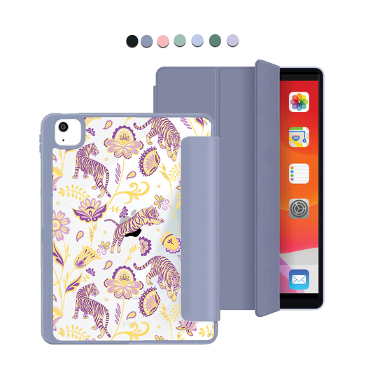 ฝาพับอะคริลิกสำหรับ iPad - ลาย Tiger &amp; Floral 4.0