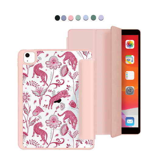 ฝาพับอะคริลิกสำหรับ iPad - ลาย Tiger &amp; Floral 7.0