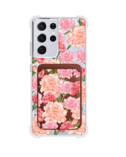 Android Magnetic Wallet Case - January Carnation