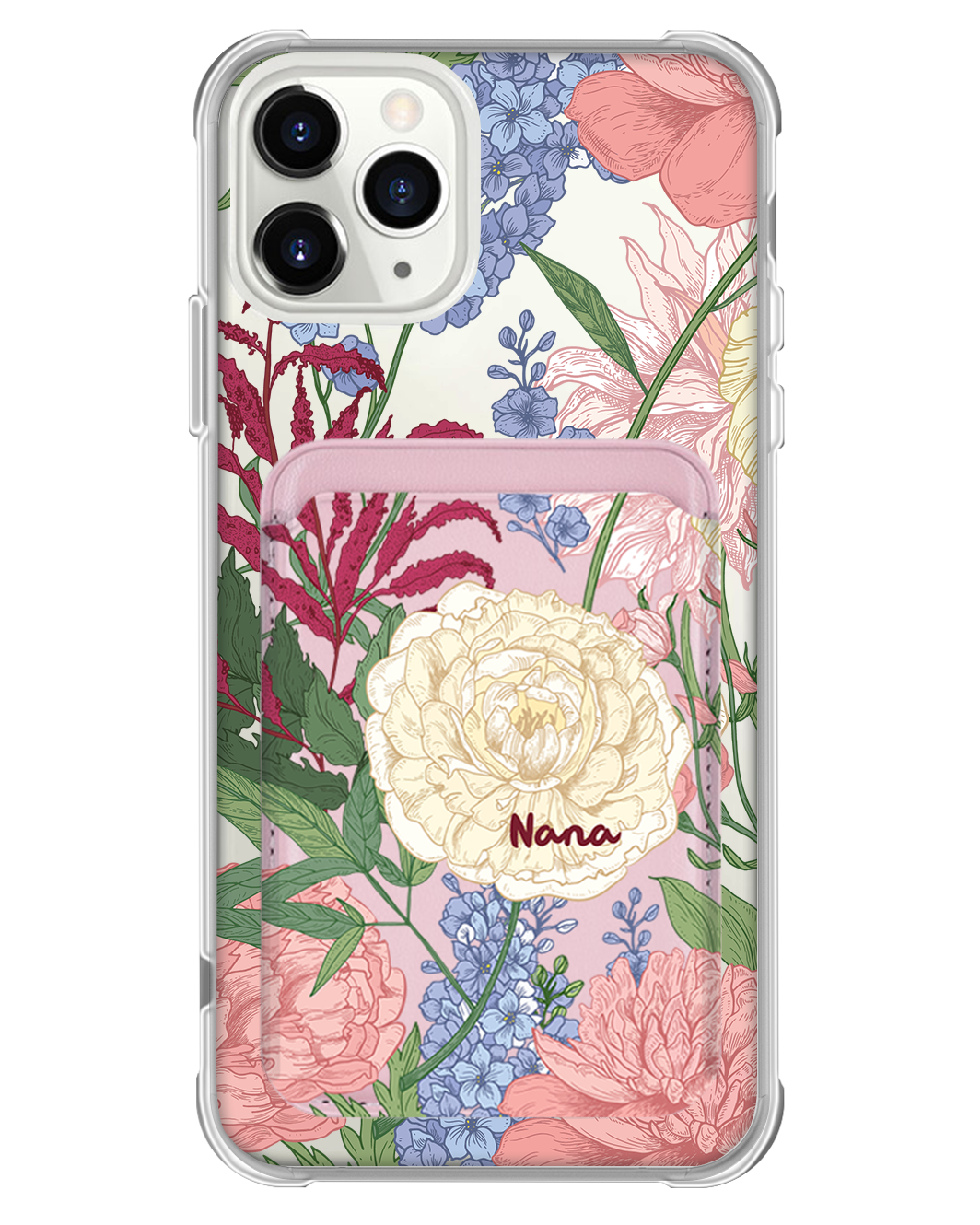 iPhone Magnetic Wallet Case - July Delphinium