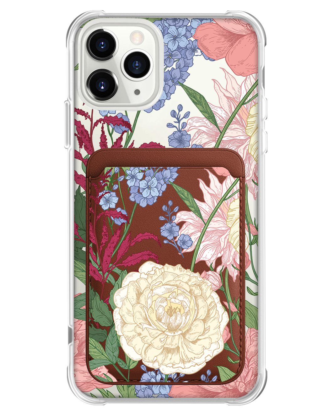 iPhone Magnetic Wallet Case - July Delphinium