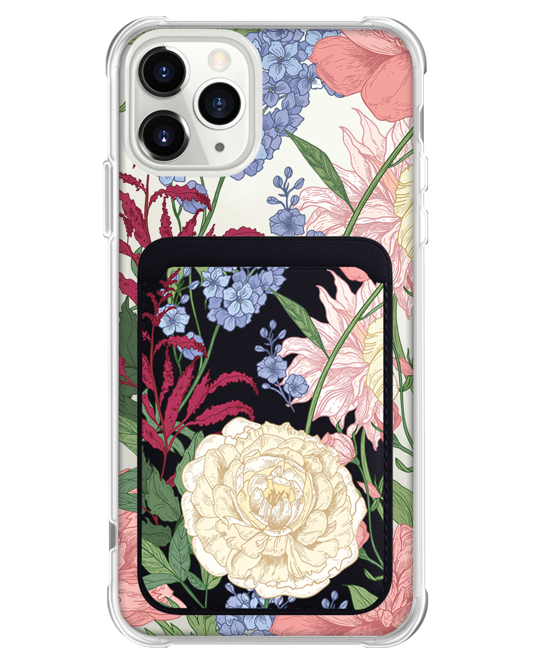 iPhone Magnetic Wallet Case - July Delphinium