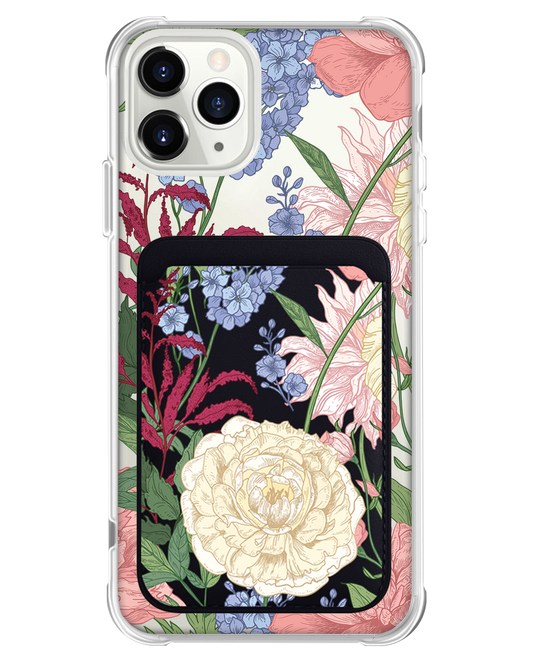 iPhone Magnetic Wallet Case - July Delphinium