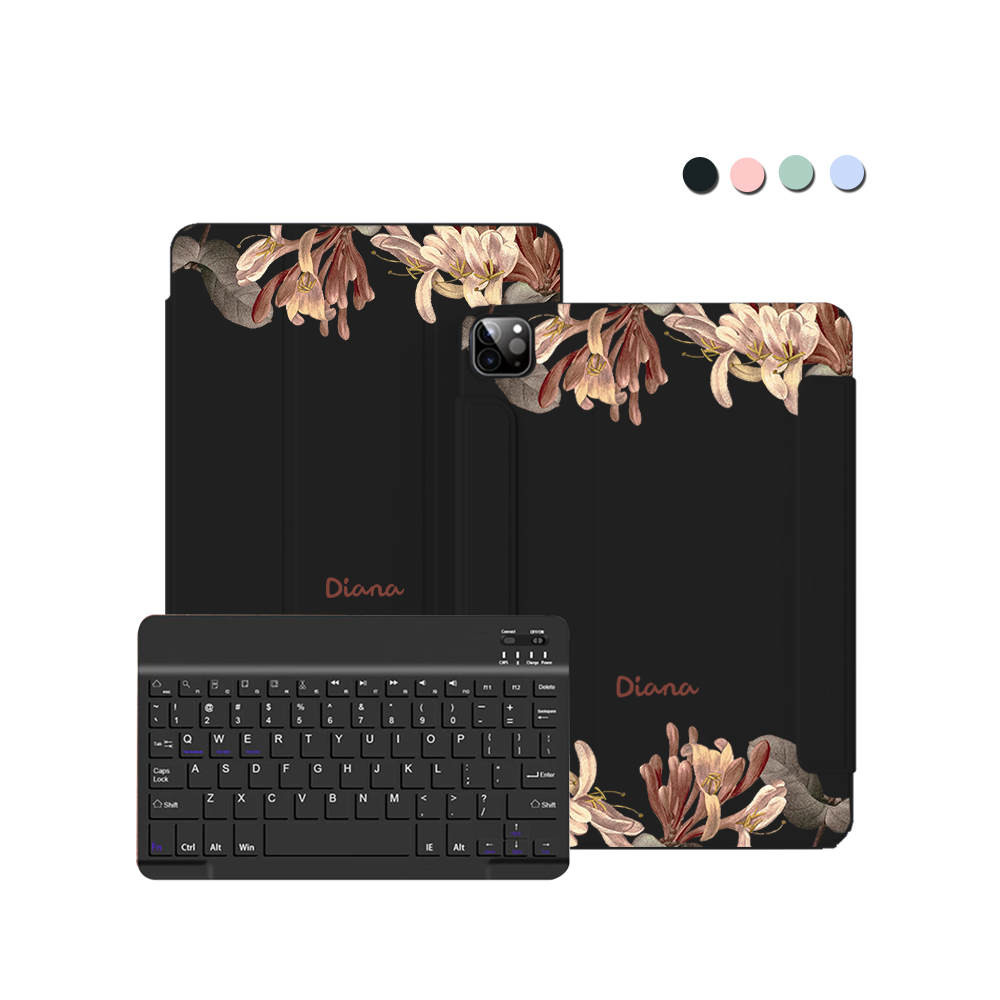 ฝาพับคีย์บอร์ดไร้สายสำหรับ iPad / Android - June Honeysuckle