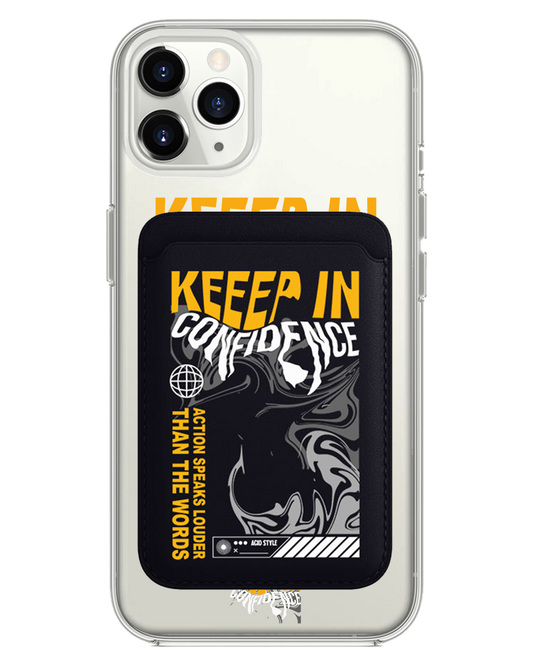 iPhone Magnetic Wallet Case - Keep in Confidence