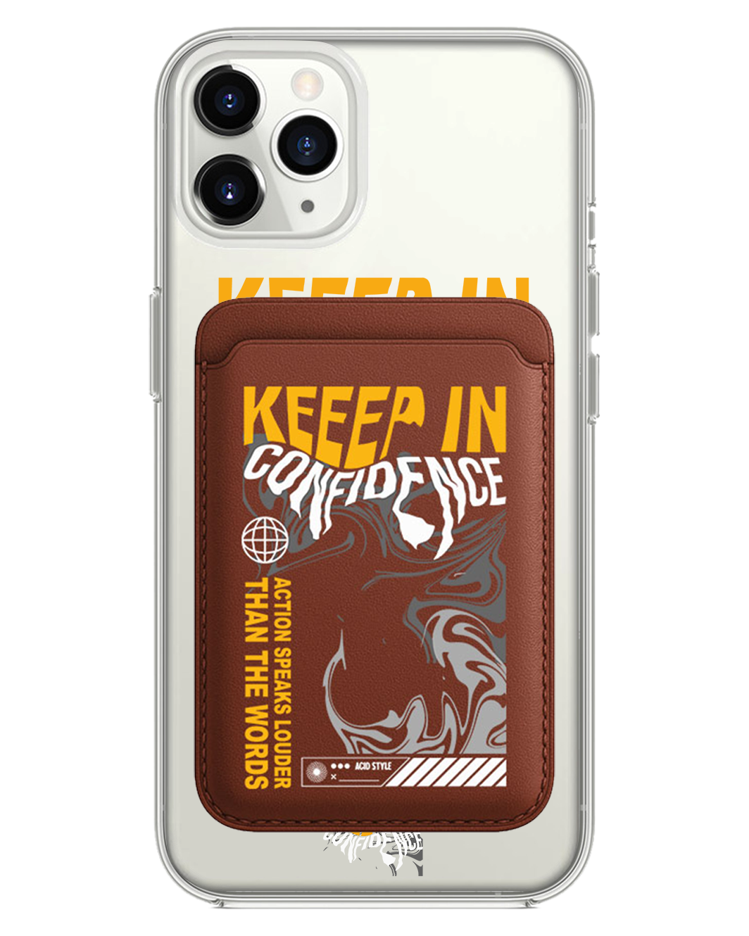 iPhone Magnetic Wallet Case - Keep in Confidence