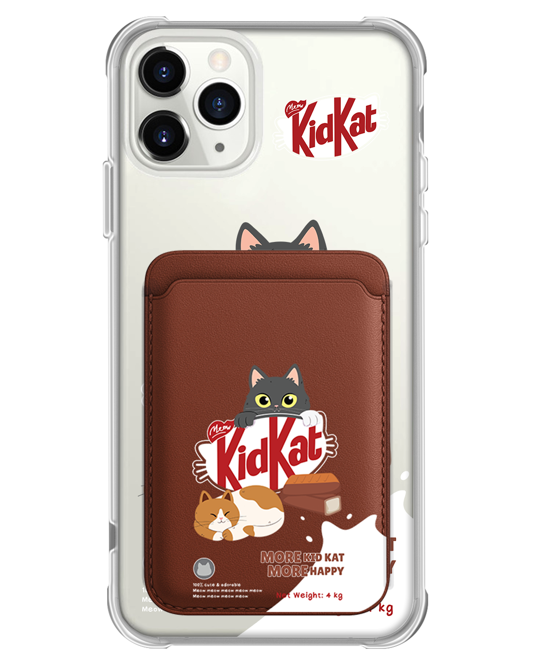 iPhone Magnetic Wallet Case - Kidkat