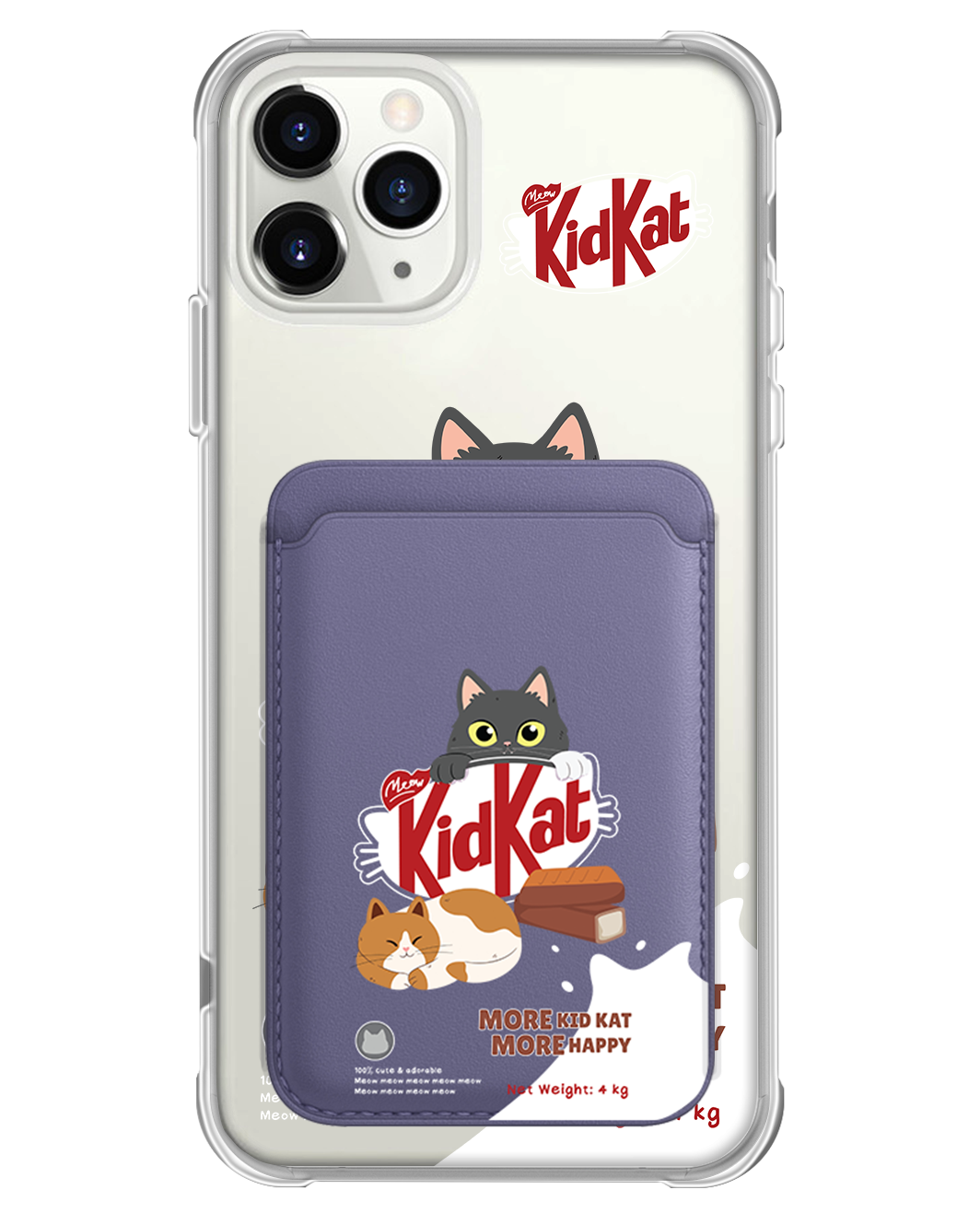 iPhone Magnetic Wallet Case - Kidkat