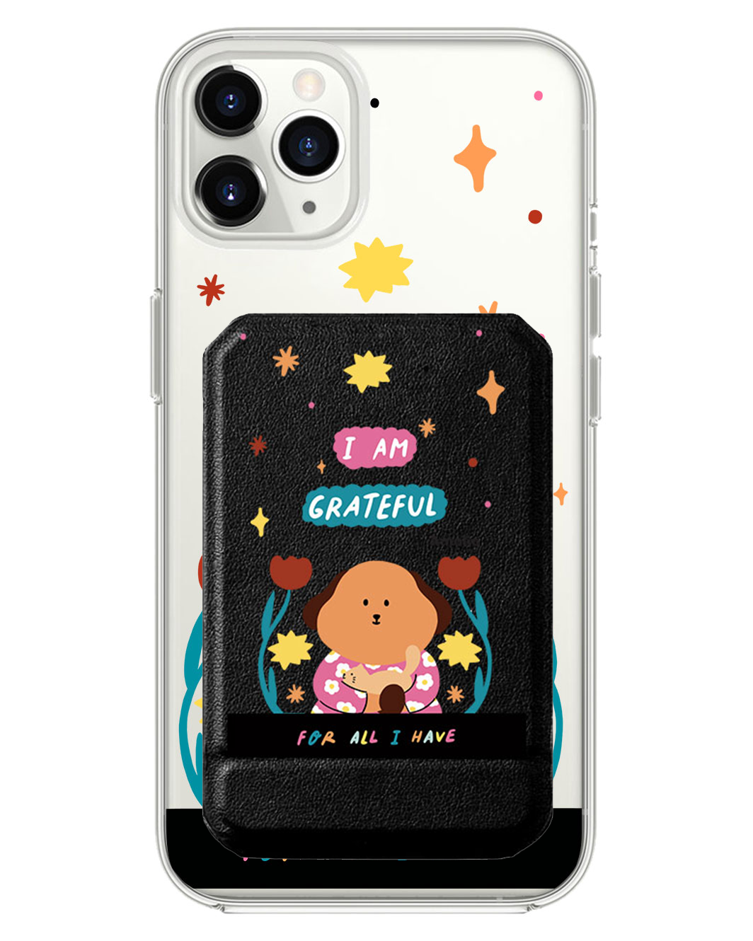 iPhone Magnetic Multifold Wallet - Kiku and The Cat