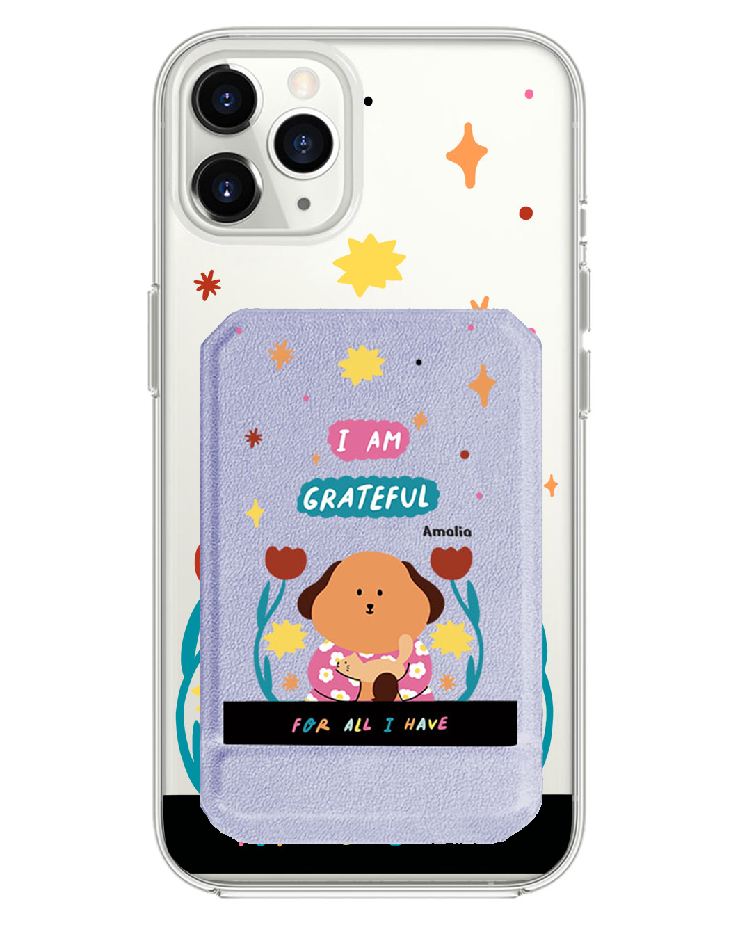 iPhone Magnetic Multifold Wallet - Kiku and The Cat