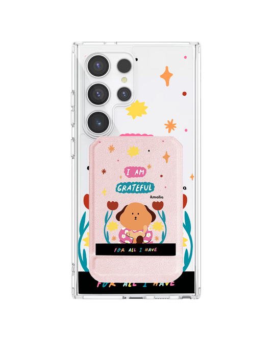 Android Magnetic Multifold Wallet - Kiku and the Cat