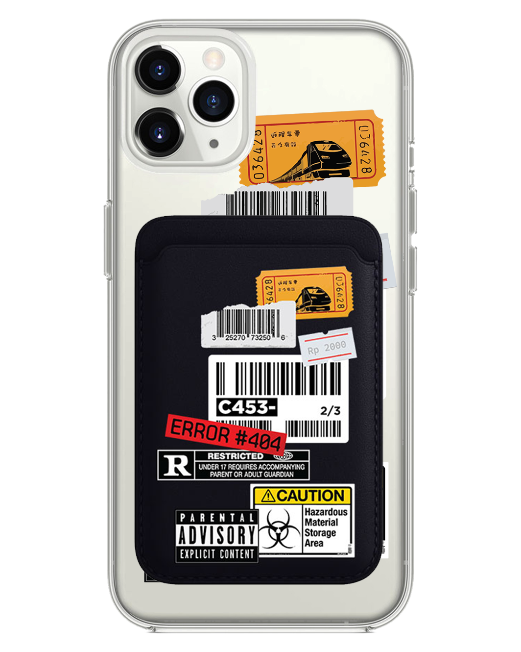 iPhone Magnetic Wallet Case - Label Sticker Pack
