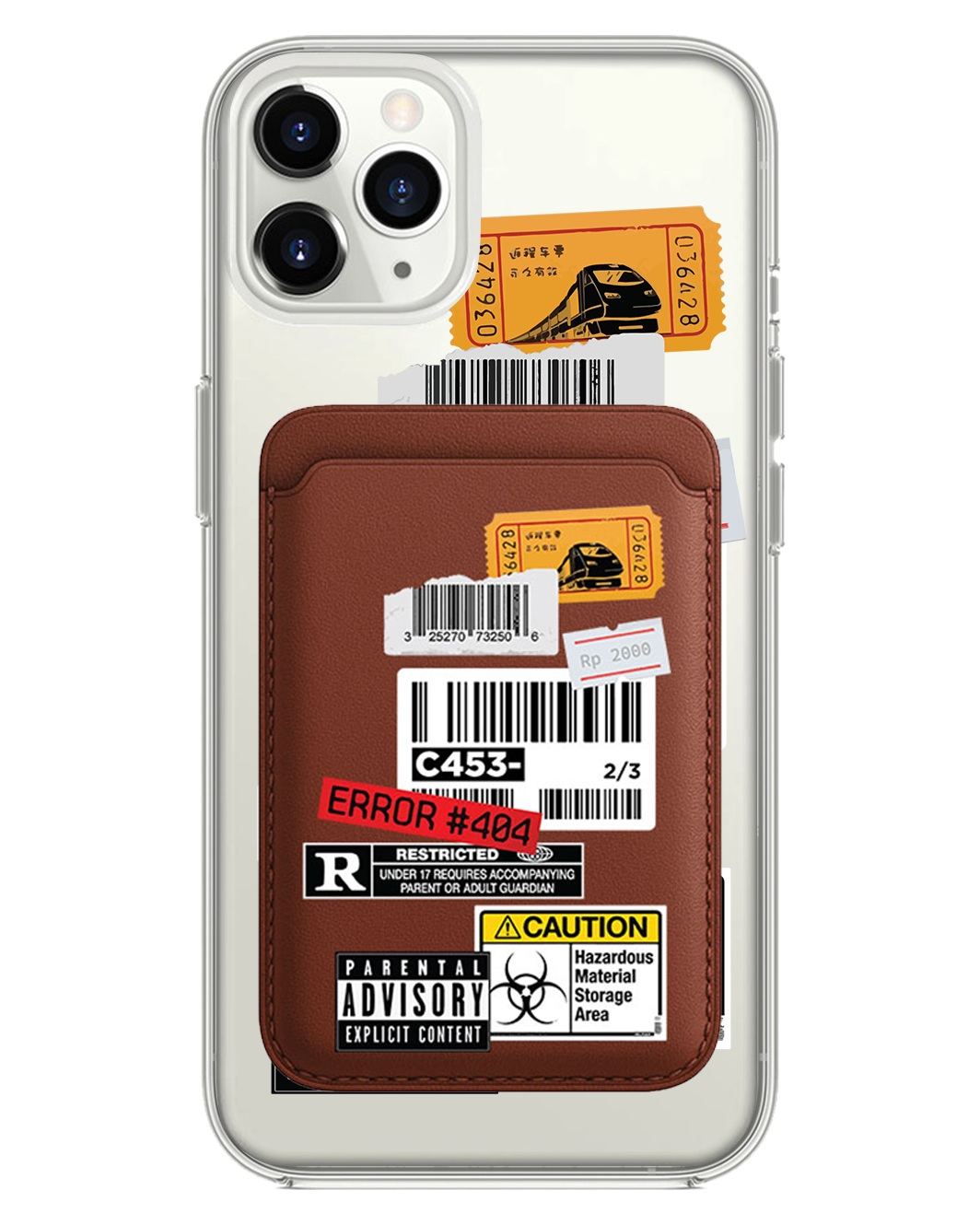 iPhone Magnetic Wallet Case - Label Sticker Pack