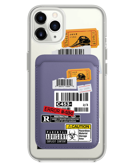iPhone Magnetic Wallet Case - Label Sticker Pack