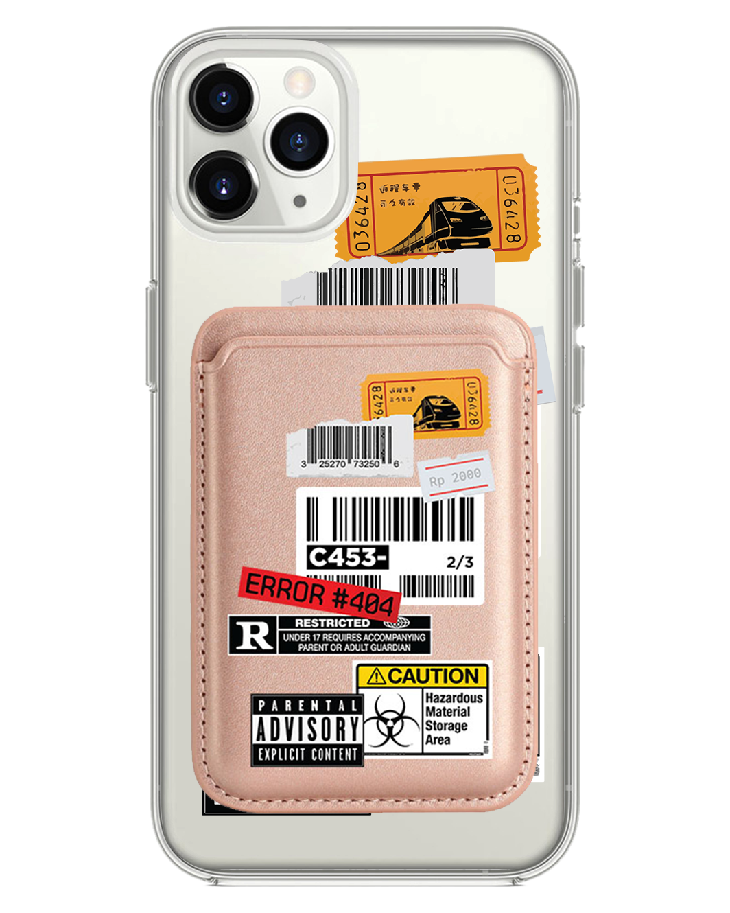 iPhone Magnetic Wallet Case - Label Sticker Pack