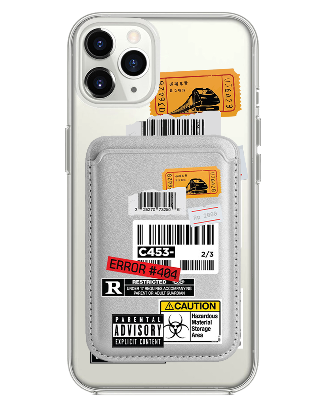 iPhone Magnetic Wallet Case - Label Sticker Pack