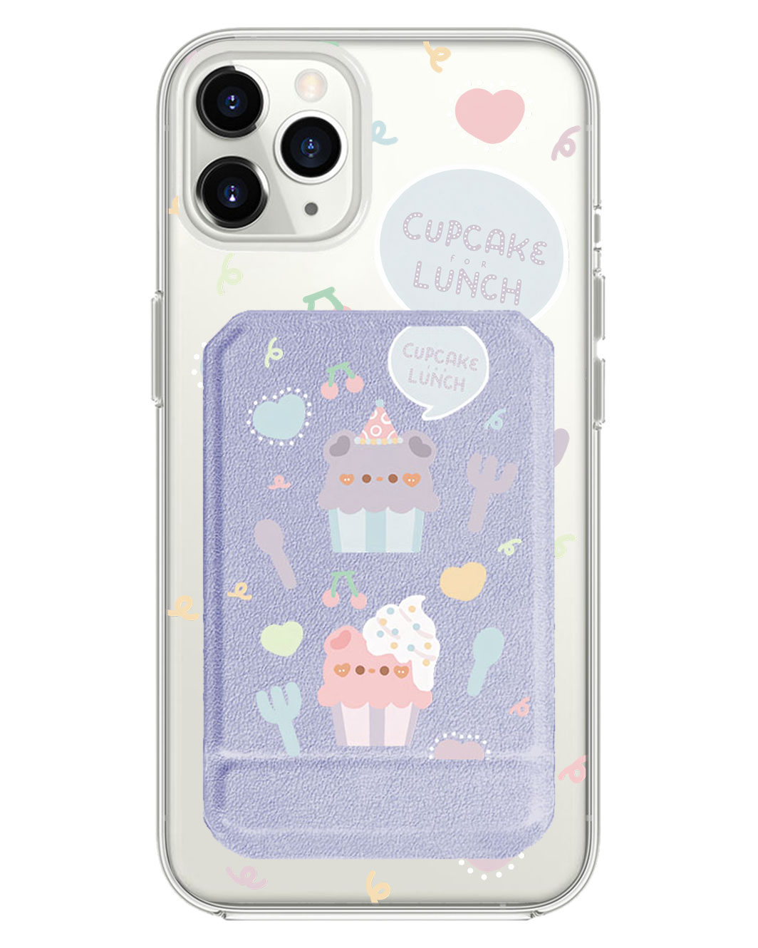 iPhone Magnetic Multifold Wallet - Cupcake