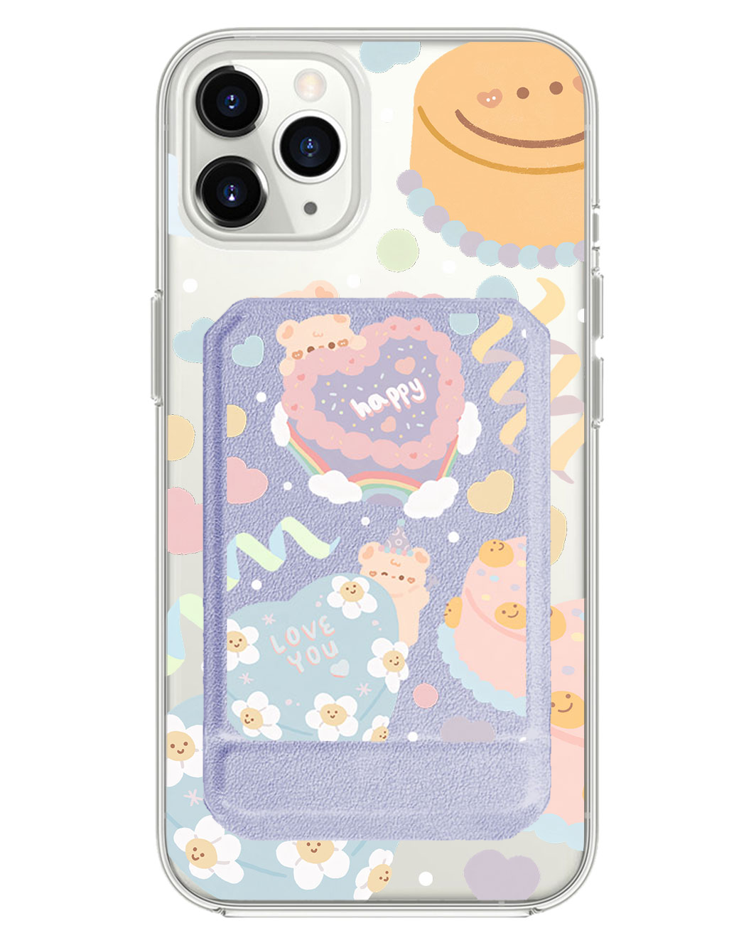 iPhone Magnetic Multifold Wallet - Cake Party