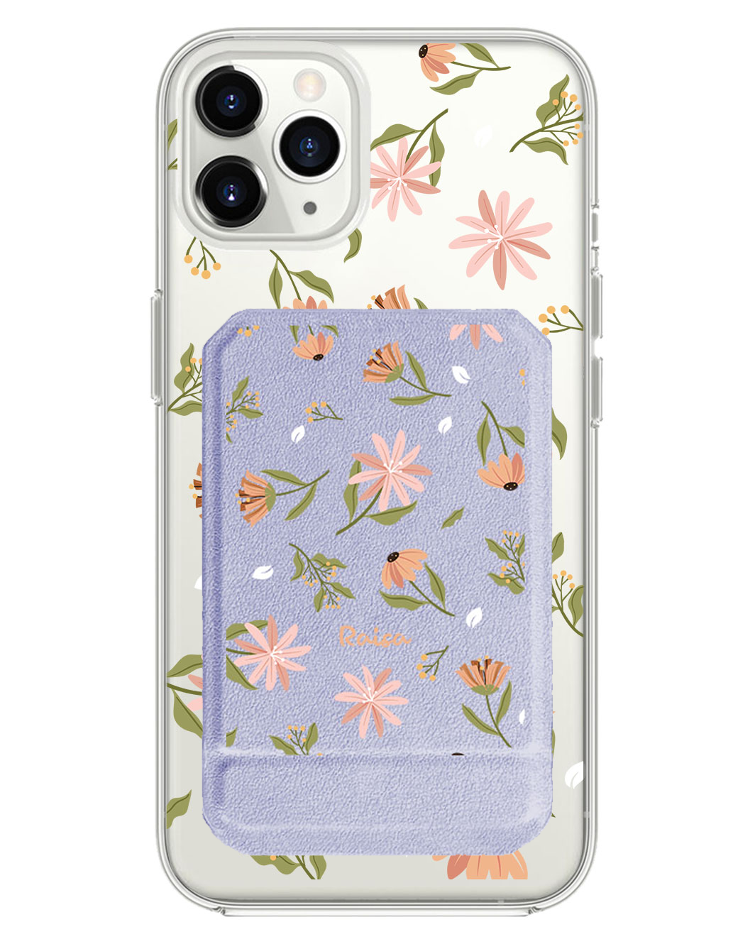 iPhone Magnetic Multifold Wallet - Cosmos Flower
