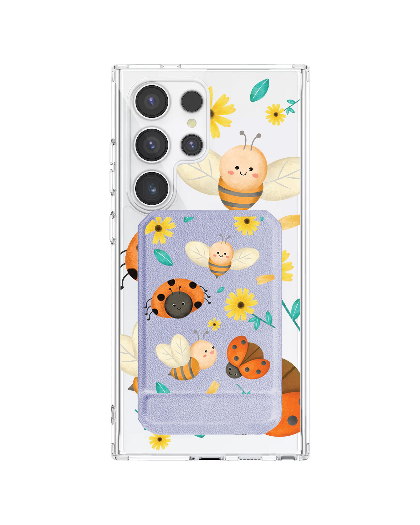 Android Magnetic Multifold Wallet - Lady Bug & Bee