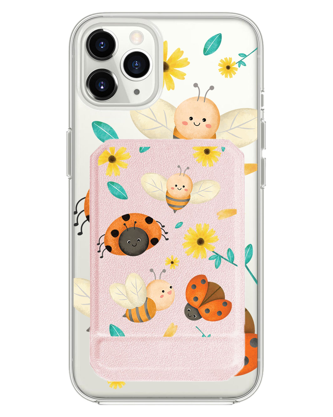 iPhone Magnetic Multifold Wallet - Lady Bug & Bee