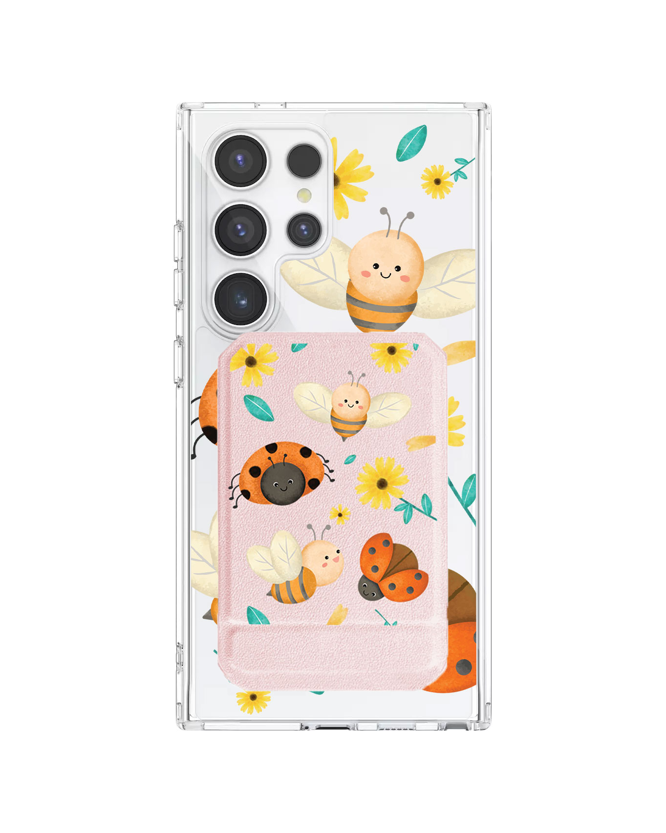 Android Magnetic Multifold Wallet - Lady Bug & Bee