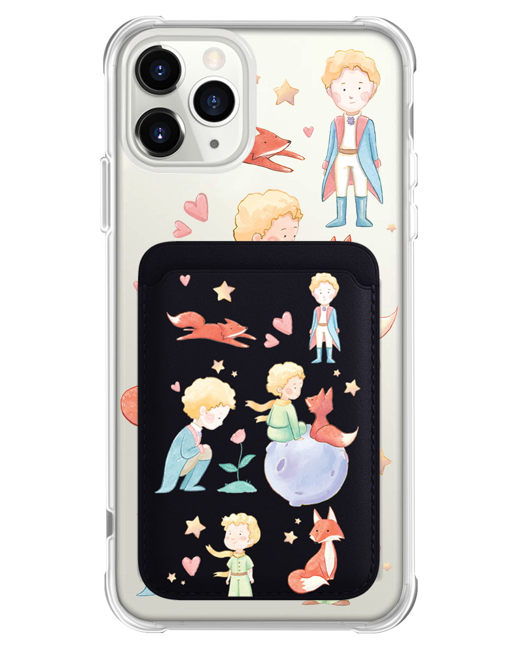 iPhone Magnetic Wallet Case - Little Prince & Fox