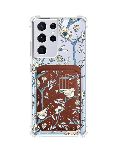 Android Magnetic Wallet Case - Lovebird 9.0