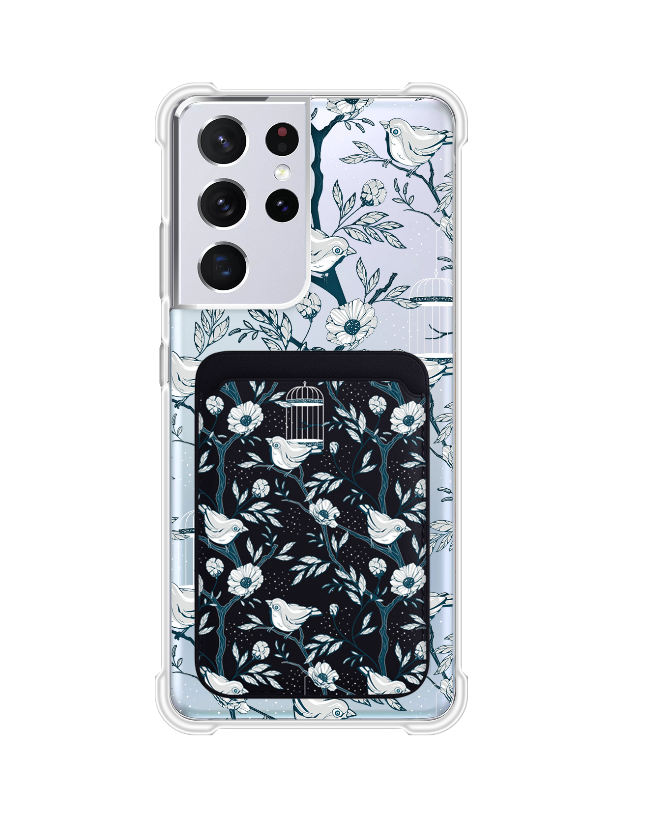 เคสกระเป๋าสตางค์แม่เหล็ก Android - Lovebird Monochrome