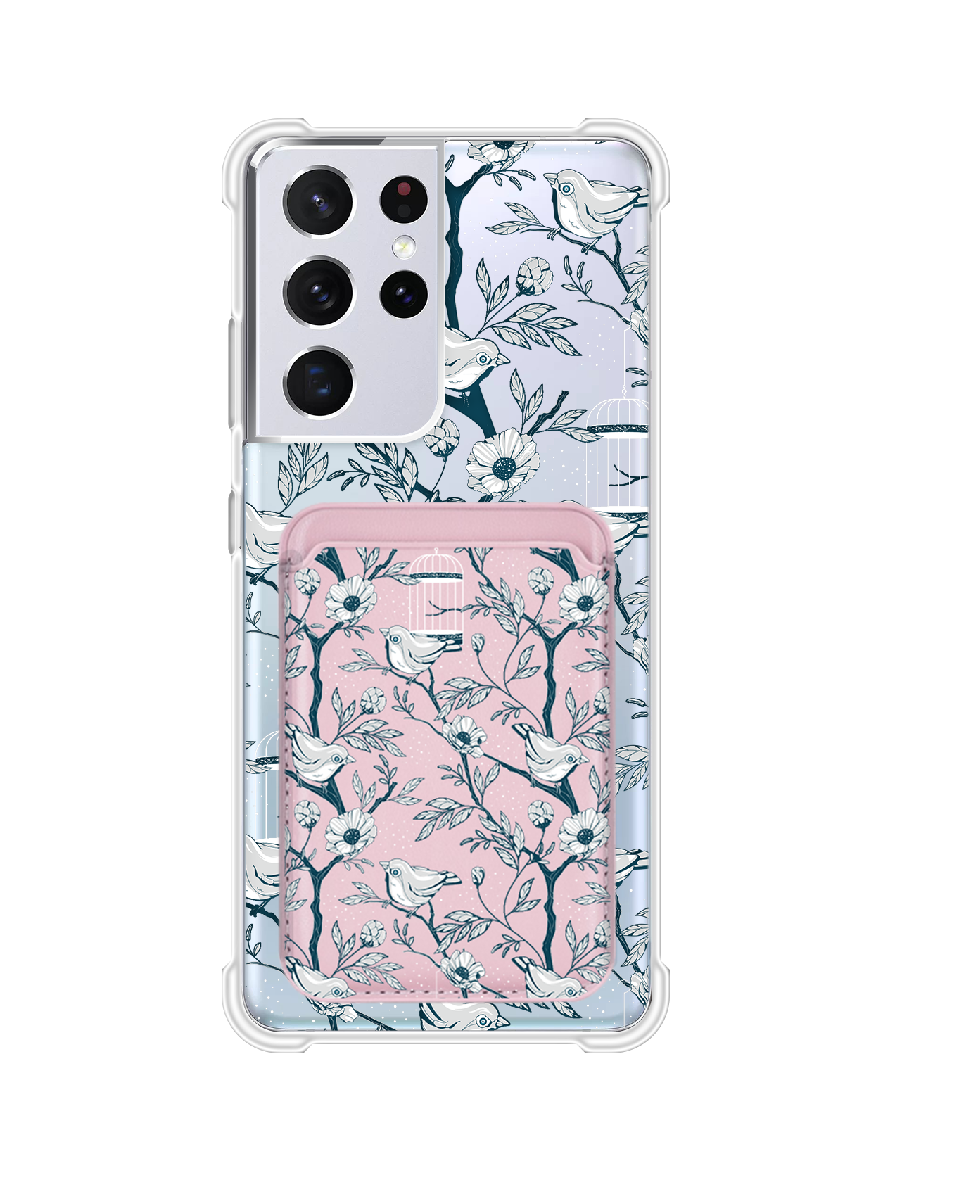 เคสกระเป๋าสตางค์แม่เหล็ก Android - Lovebird Monochrome
