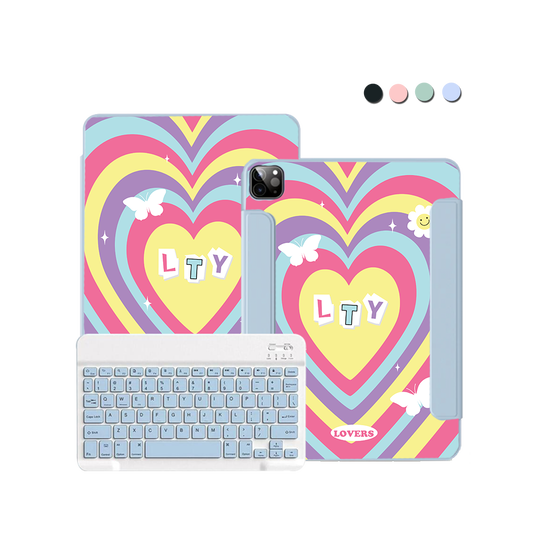 ฝาพับคีย์บอร์ดไร้สายสำหรับ iPad / Android Tab - Lovers 2.0
