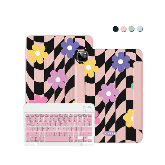 ฝาพับคีย์บอร์ดไร้สายสำหรับ iPad / Android Tab - Lovers 3.0