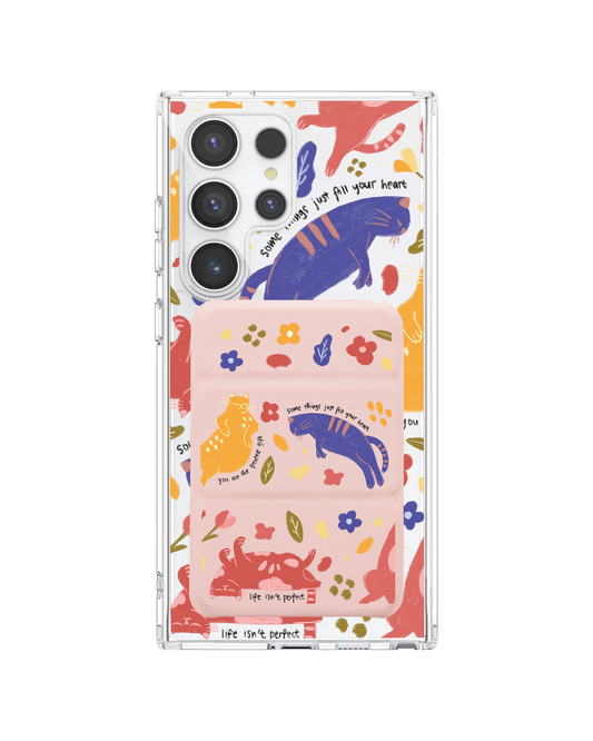เคสกระเป๋าสตางค์พับสามทบแบบแม่เหล็กสำหรับ Android - สำหรับคนรักสัตว์เลี้ยง