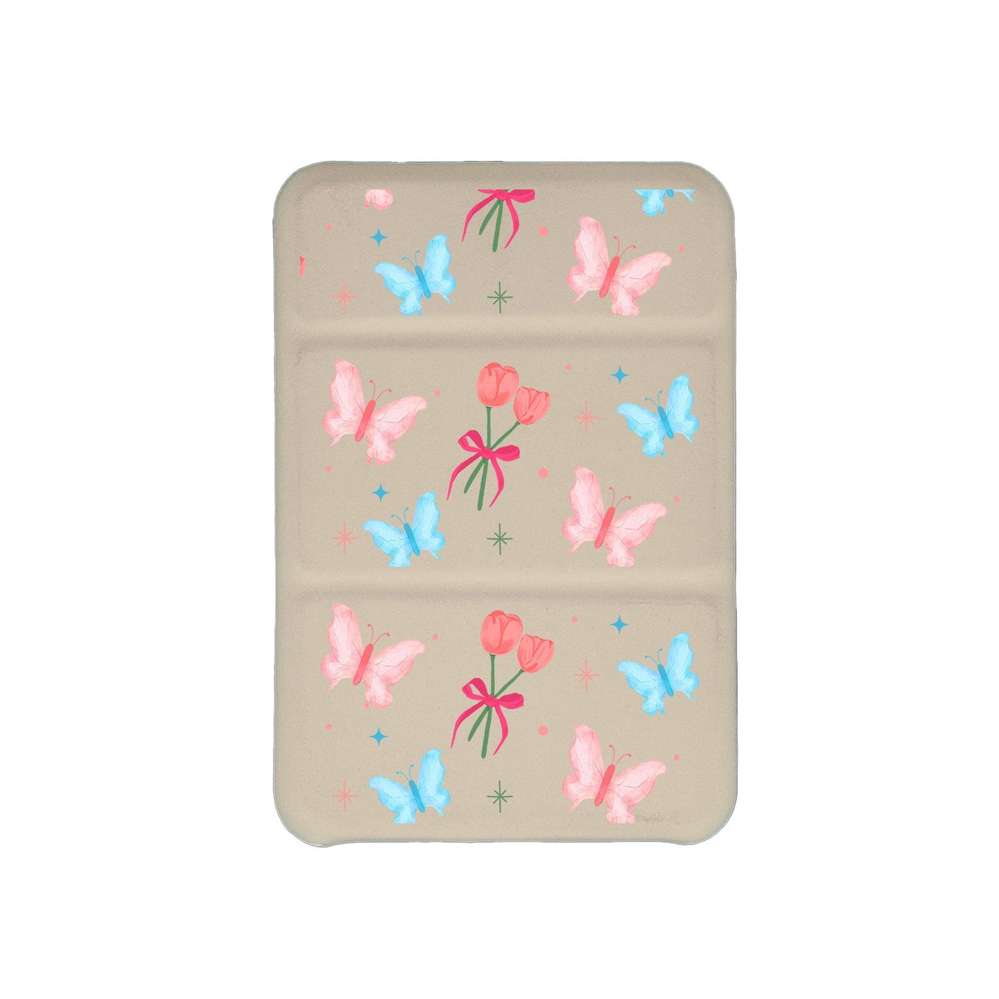 เคสพับสามทบแม่เหล็กสำหรับ iPhone - Coquette Butterfly