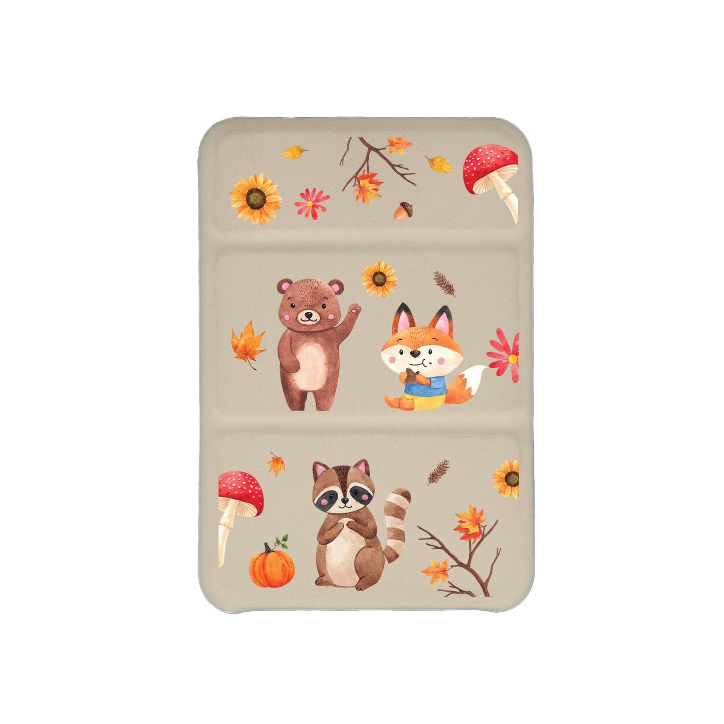 เคสพับสามทบแม่เหล็กสำหรับ iPhone - สัตว์ประจำฤดูใบไม้ร่วง