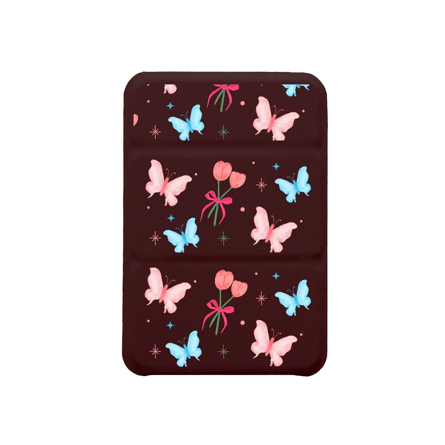 เคสพับสามทบแม่เหล็กสำหรับ iPhone - Coquette Butterfly