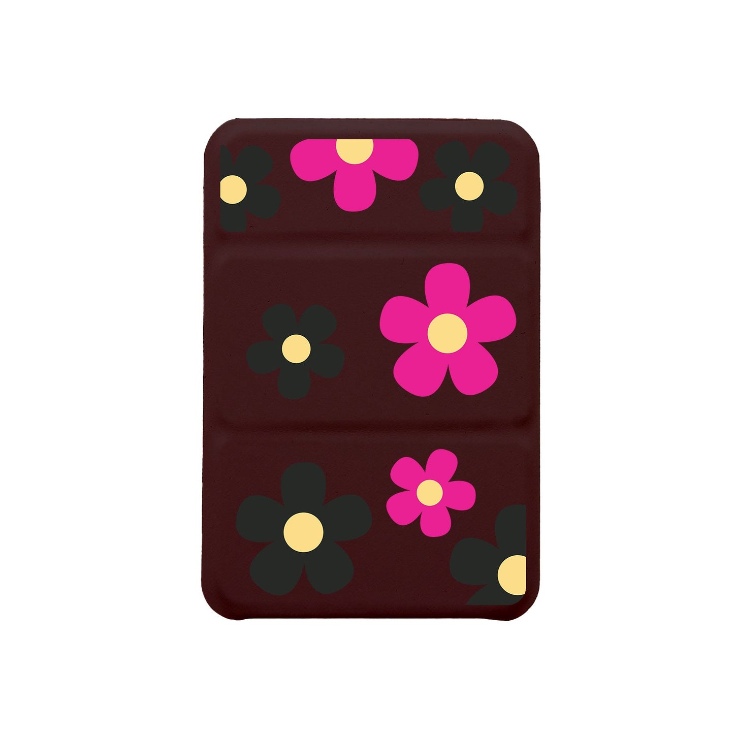 เคสแบบพับสามทบสำหรับ iPhone - Daisy Hot Pink