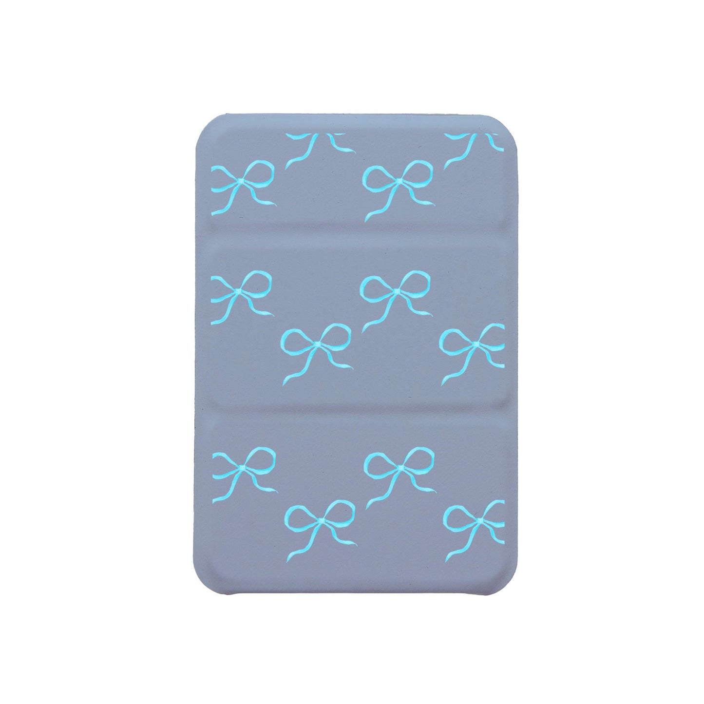 เคสพับสามทบแบบแม่เหล็กสำหรับ iPhone - Coquette Blue Bow