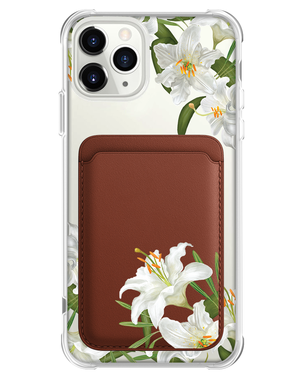 iPhone Magnetic Wallet Case - May Lily of the Valley