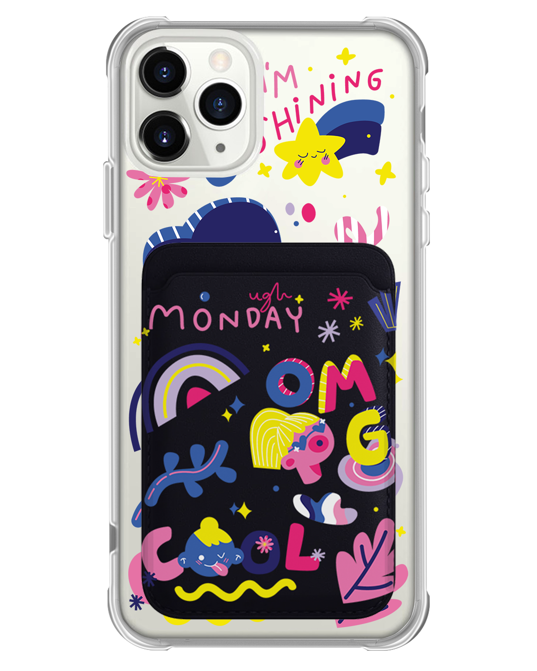 iPhone Magnetic Wallet Case - Monday My Day