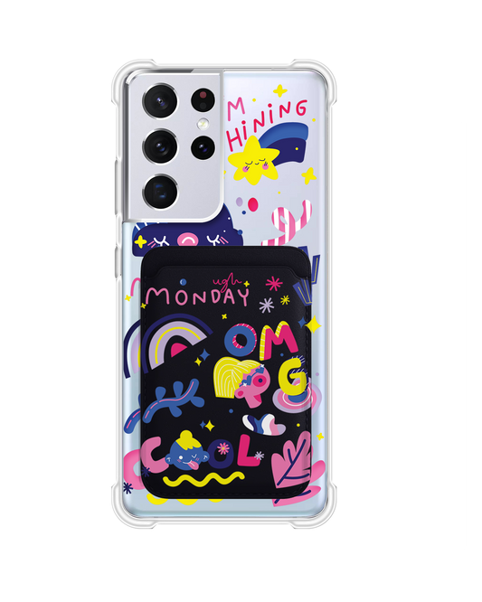 Android Magnetic Wallet Case - Monday My Day